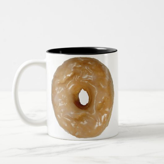 Zwei Töne Tasse mit Donuts (Links)