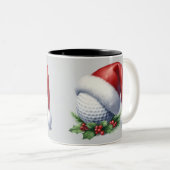 Zwei Töne Tasse mit einem Golfball mit einer Weihn (VorderseiteRechts)
