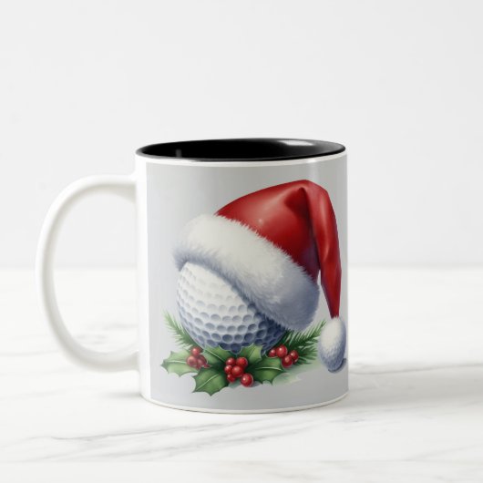 Zwei Töne Tasse mit einem Golfball mit einer Weihn (Links)