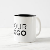 Zwei-Tone-Tasse - Schwarz Zweifarbige Tasse (VorderseiteRechts)