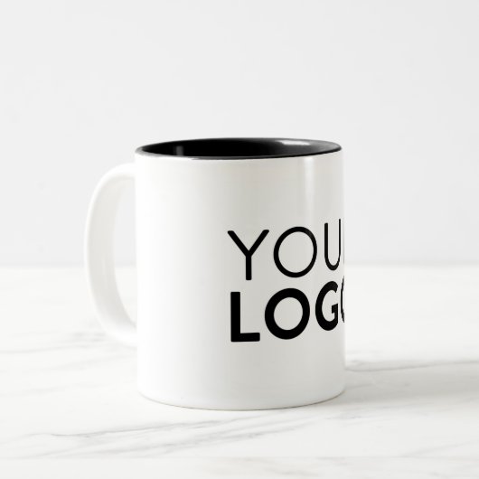 Zwei-Tone-Tasse - Schwarz Zweifarbige Tasse (Vorderseite Links)