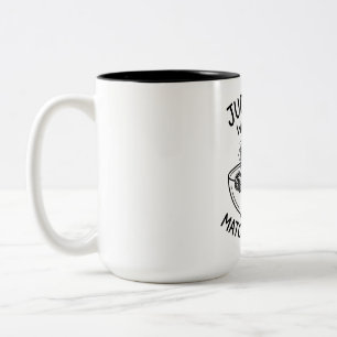 Zwei-Töne-Tasse Süß Geflecktes Reh Humor Zitat Zweifarbige Tasse