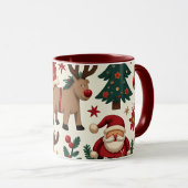 Zwei-Tone-Tasse Weihnachten, 11 oz Tasse (VorderseiteRechts)