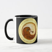 Zwei Töne Tasse Yin Yang Friedenstruppen (Links)