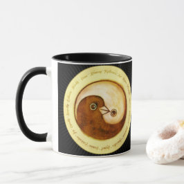 Zwei Töne Tasse Yin Yang Friedenstruppen
