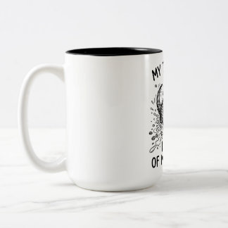 Zwei-Töne-Tasse - Zitat des launischen Otters als Zweifarbige Tasse