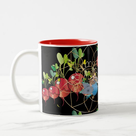 Zwei-Tone-Tasse Zweifarbige Tasse (Links)