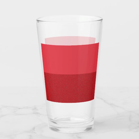Zwei-Tone-Tomate Red Custom Glass Cup Glas (Rückseite)