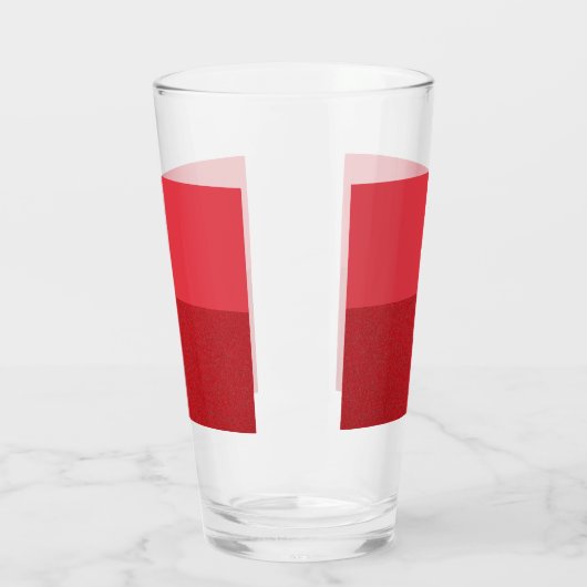 Zwei-Tone-Tomate Red Custom Glass Cup Glas (Links)