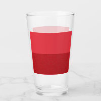 Zwei-Tone-Tomate Red Custom Glass Cup