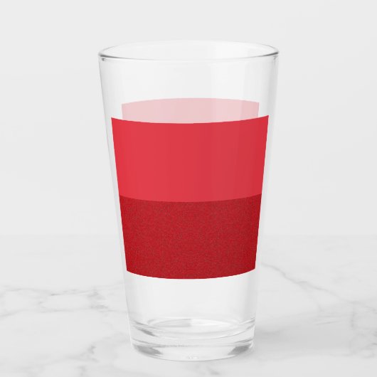 Zwei-Tone-Tomate Red Custom Glass Cup Glas (Vorderseite)