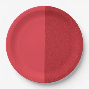 Zwei-Töne-Tomatenrot-Eventteller – Anpassbar Pappteller