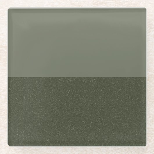 Zwei-Tone-Untersetzer aus grünem Glas - individuel Glasuntersetzer (Vorderseite)