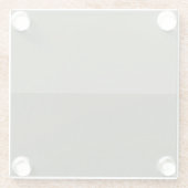 Zwei-Tone-Untersetzer aus grünem Glas - individuel Glasuntersetzer (Rückseite)