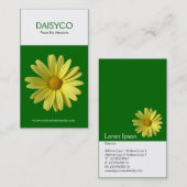 Zwei Tone Vertikal - Gelbe Daisy Visitenkarte (Vorne/Hinten)