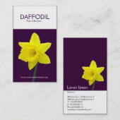 Zwei Tone Vertikaldaffodil (330033) Visitenkarte (Vorne/Hinten)