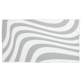 Zwei Töne Zebramuster grau und beige modern chic Kissenbezug