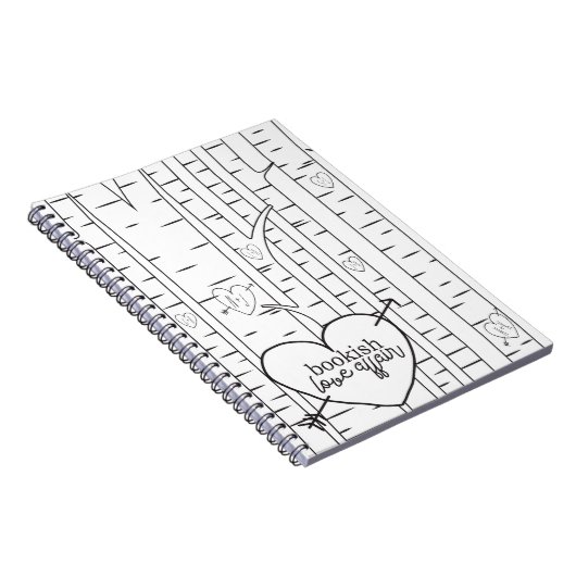 Zwei Toned Booking Liebe Affair Notebook Notizblock (Rechte Seite)