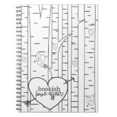 Zwei Toned Booking Liebe Affair Notebook Notizblock (Vorderseite)