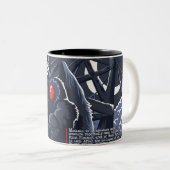 Zwei Toned Mothman-Tasse Zweifarbige Tasse (VorderseiteRechts)
