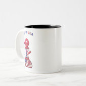 Zwei Toned USA Coffee Tasse (Vorderseite Links)