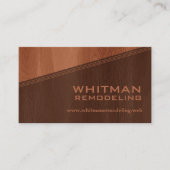 Zwei-Tonen-Braunwalzgut Beruflich Visitenkarte (Vorderseite)