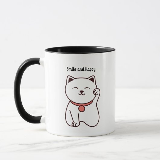 Zwei-Tonen-Cat-Kaffee-Cup Tasse (Links)