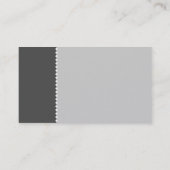 Zwei Tonen - gepunktete Linie Visitenkarte (Rückseite)