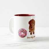 Zwei-Tonen-Kaffee-Tasse Hund Zweifarbige Tasse (Vorderseite Links)