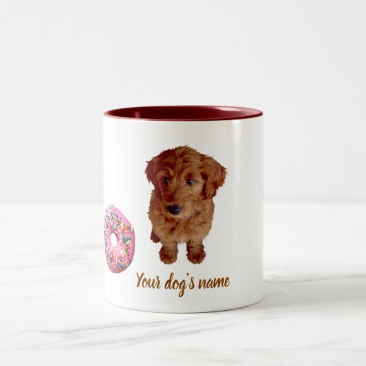 Zwei-Tonen-Kaffee-Tasse Hund Zweifarbige Tasse (Mittel)