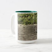 Zwei-Tonen-Kaffee-Tasse in Sand Zweifarbige Tasse (Vorderseite Links)