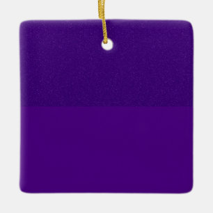 Zwei-Tonen-Keramik-Ornament mit Lila Quadrat (nach Keramikornament