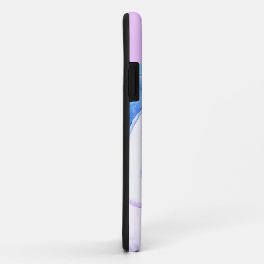 Zwei Tonen (lila) Case-Mate iPhone Hülle (Hinten/Rechts)