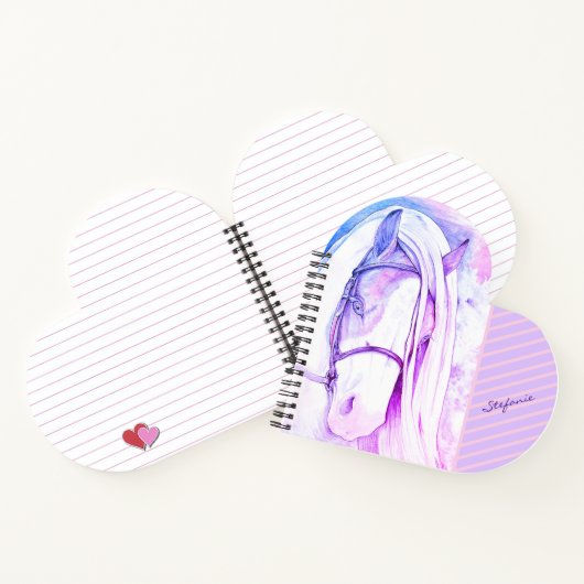 Zwei Tonen (lila) Notizblock (Innenseite)