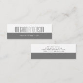 Zwei Tonen | Minimal Mini Visitenkarte (Vorne/Hinten)