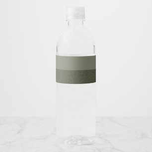 Zwei-Tonen-Moos-Flaschen mit grünem Wasser - kunde Wasserflaschenetikett