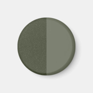 Zwei-Tonen-Moos-Grün-Moderne-Magnet - individuell Magnet