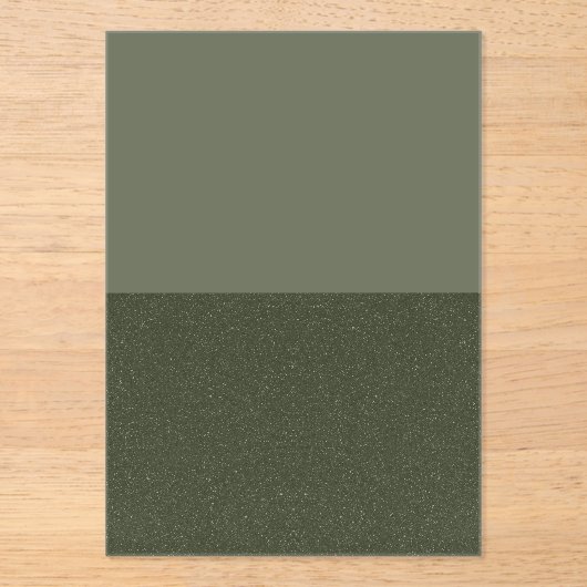 Zwei-Tonen-Moos-grüne Acrylsäure - individuell anp Acryleinladungen (Vorderseite)