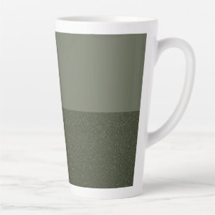 Zwei-Tonen-Moos-grüne Latte-Tasse Milchtasse