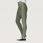 Zwei-Tonen-Moos-grüne Leggings (Matte + Textured) (Links)
