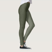 Zwei-Tonen-Moos-grüne Leggings (Matte + Textured) (Rechts)