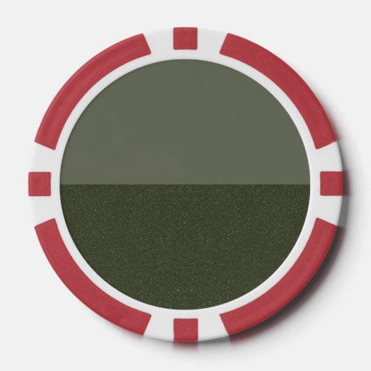 Zwei-Tonen-Moos-Poker-Chip Pokerchips (Vorderseite)