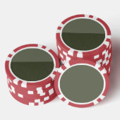 Zwei-Tonen-Moos-Poker-Chip Pokerchips (Stapel)