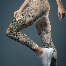 Zwei-Tonen-Pimnel Dusty Pink & Aquamarin Blue Morr Leggings