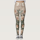 Zwei-Tonen-Pimnel Dusty Pink & Aquamarin Blue Morr Leggings (Vorderseite)