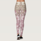 Zwei-Tonen-Pimnel Dusty Pink & Cream Morris Leggings (Rückseite)