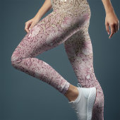 Zwei-Tonen-Pimnel Dusty Pink & Cream Morris Leggings