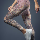 Zwei-Tonen-Pimnel Dusty Pink & Gray Blue Morris Leggings