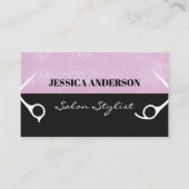 Zwei Tonen | Schere Visitenkarte (Vorderseite)