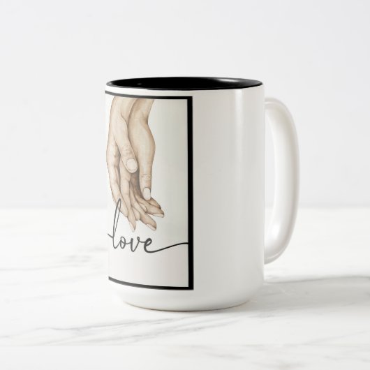 Zwei-Tonen-Tasse, 15 oz Zweifarbige Tasse (VorderseiteRechts)